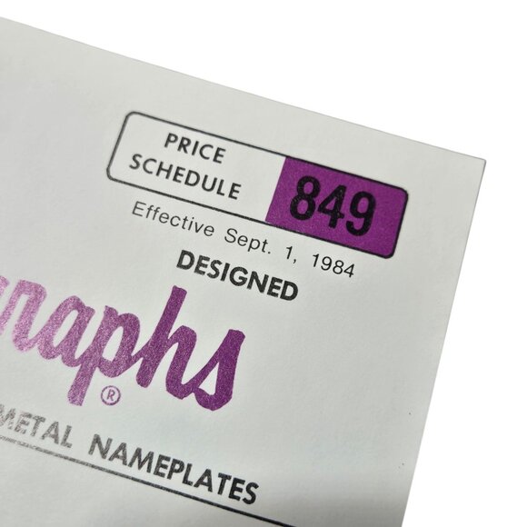 Vintage Coca Cola Bottling Companies Name Plates Proposal 1984 RARE Coke - Picture 7 of 16